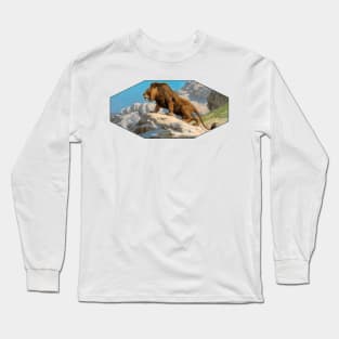 Lion on the Watch by Gerome Long Sleeve T-Shirt